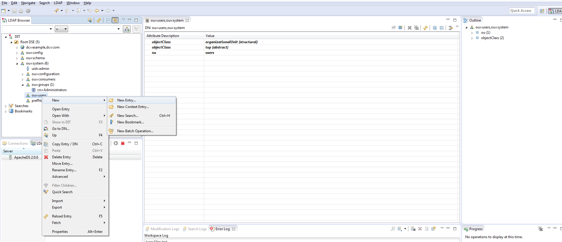 LDAP Confirmation